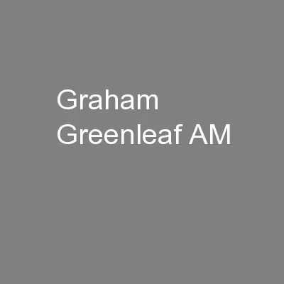 Graham Greenleaf AM