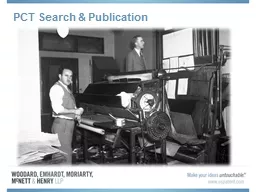 PCT  Search & Publication
