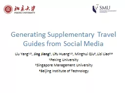 Generating Supplementary Travel