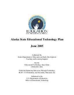Alaska State Educational Technology Plan