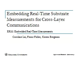 Embedding Real-Time Substrate Measurements for Cross-Layer