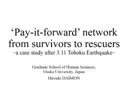 ‘Pay-it-forward’ network from survivors to rescuers