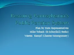 Rescuing Pennsylvania’s Public Pension System