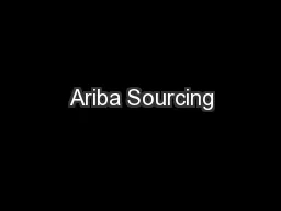 Ariba Sourcing
