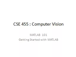 CSE 455 : Computer Vision