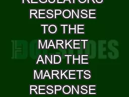 FROM BLANK CHECK TO SPAC THE REGULATORS RESPONSE TO THE MARKET AND THE MARKETS RESPONSE