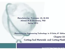 Manufacturing Engineering Technology in SI Units, 6