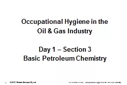 Occupational Hygiene in the