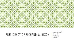 Presidency of Richard M. Nixon