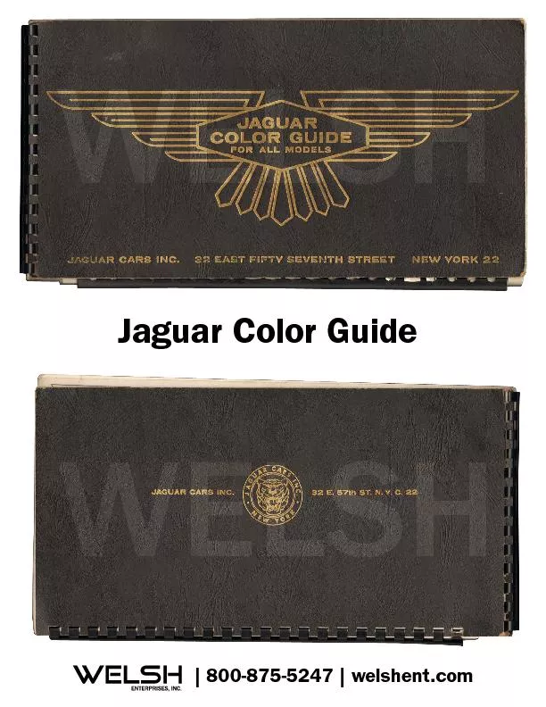 Jaguar Color Guide