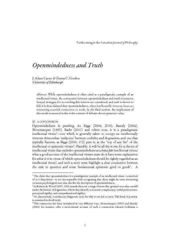 epistemic value of openmindedness is explained in terms of its instrum