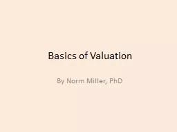 Basics of Valuation