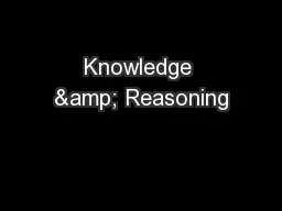 Knowledge & Reasoning