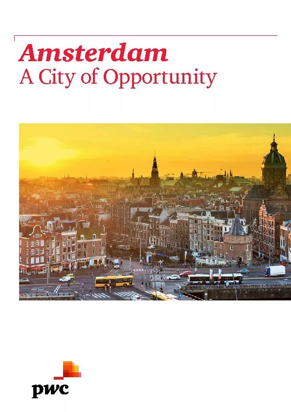 AmsterdamA City of Opportunity