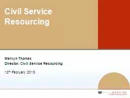 Civil Service Resourcing