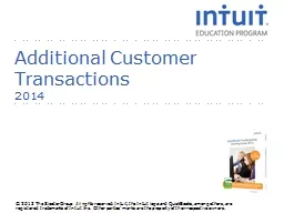Additional Customer Transactions