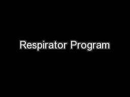 Respirator Program