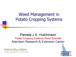 Weed Management in