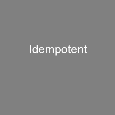 idempotent