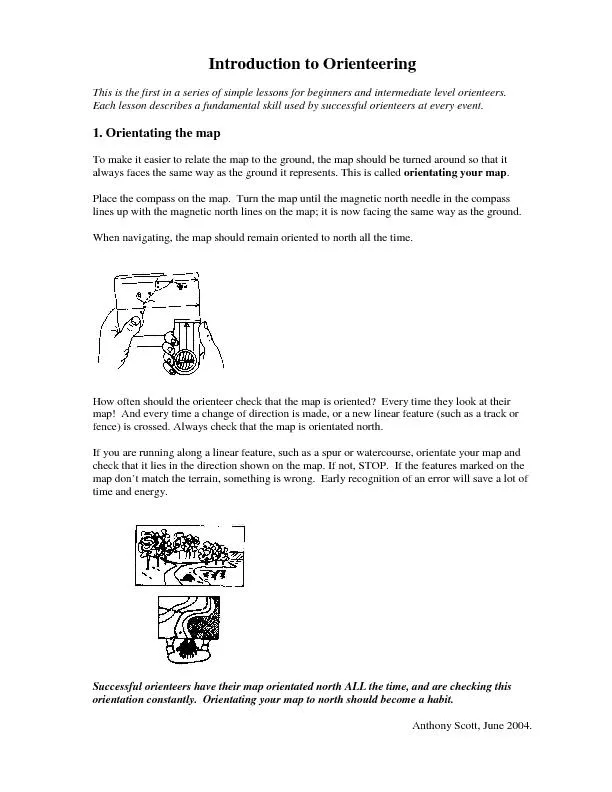 Introduction to Orienteering This is the first in a series of simple l