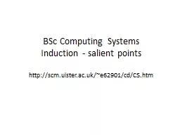 BSc Computing Systems