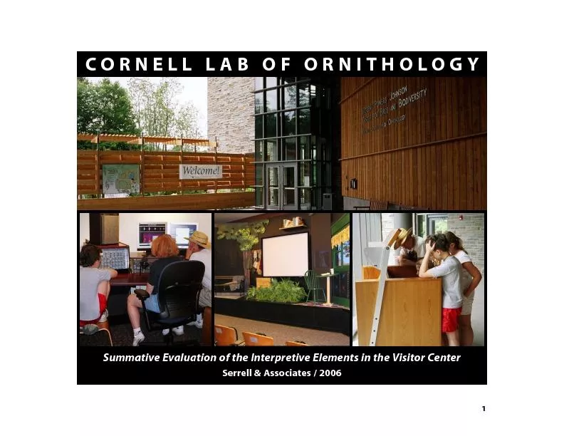 ummative Evaluation of the Interpretive Elements in the Visitor Center
