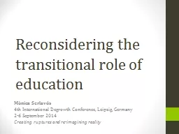Reconsidering the transitional role of education