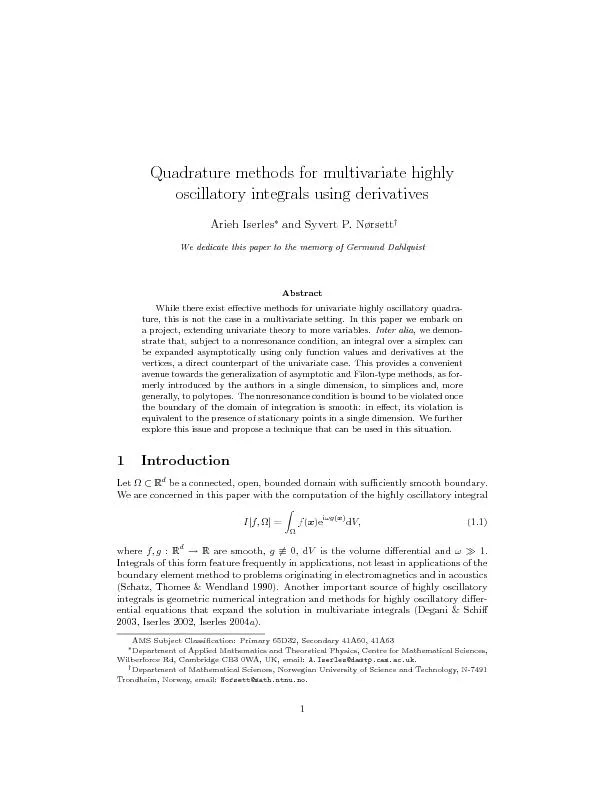Quadraturemethodsformultivariatehighlyoscillatoryintegralsusingderivat