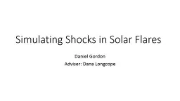 Simulating Shocks in Solar Flares