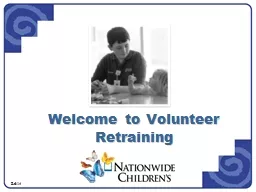 Welcome to Volunteer Retraining