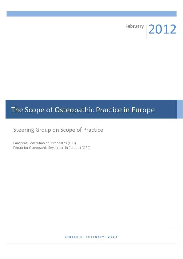 Steering Group on Scope of Practice