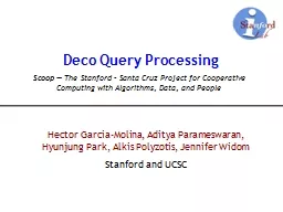 Deco Query Processing