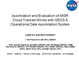 Assimilation and Evaluation of MISR Cloud Tracked Winds wit