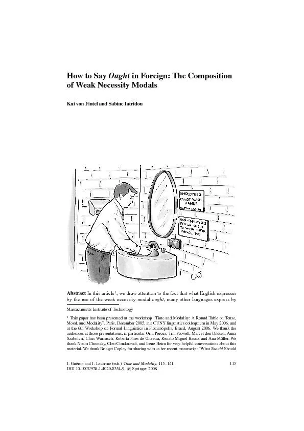 HowtoSayOughtinForeign:TheCompositionofWeakNecessityModalsKaivonFintel