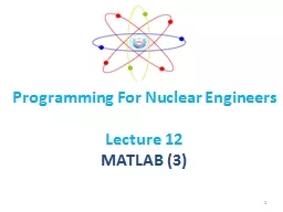 Programming For Nuclear Engineers