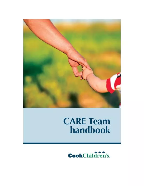 CARE Team handbookAt Cook Children