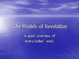 The Models of Revelation