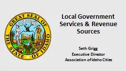 Local Government Services & Revenue Sources