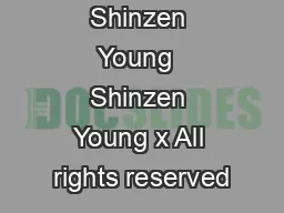 Shinzen Young  Shinzen Young x All rights reserved