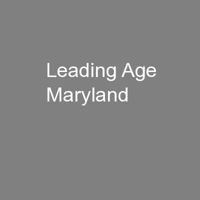 Leading Age Maryland