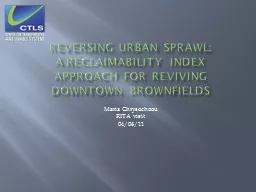 Reversing urban sprawl: