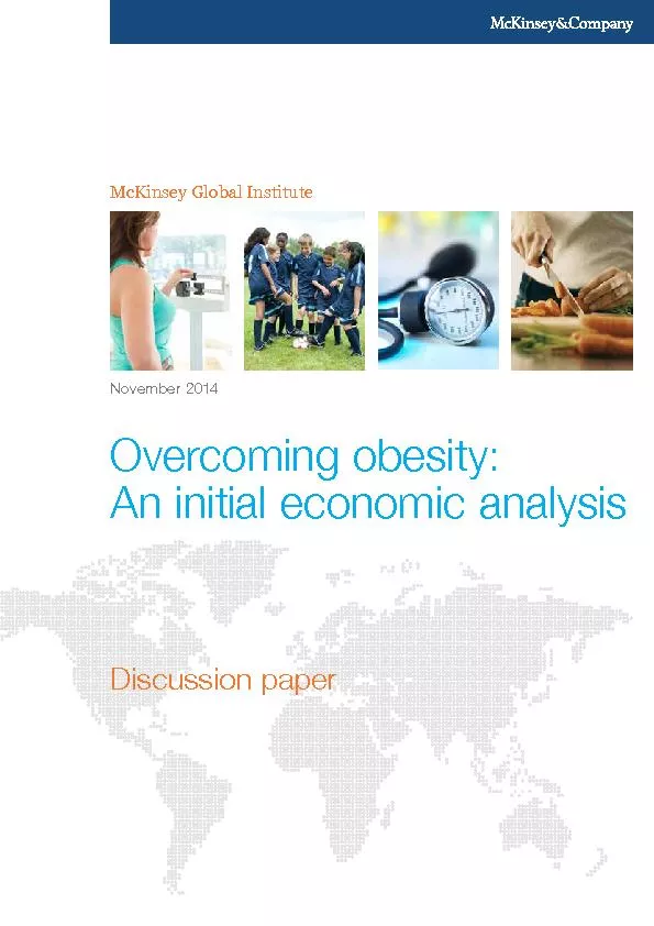 Overcoming obesity: An initial economic analysis