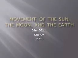Movement of the Sun, the moon, and the earth