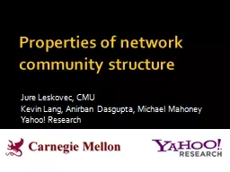 Properties of network community structure
