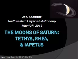 The Moons of Saturn: