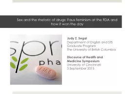 Sex and the rhetoric of drugs: Faux feminism at the FDA and
