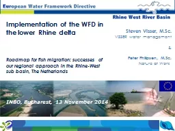 1 Implementation of the WFD in the lower Rhine
