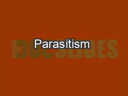 Parasitism & Theodicy,