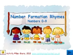 Number Formation Rhymes