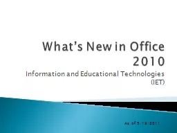 What’s New in Office 2010